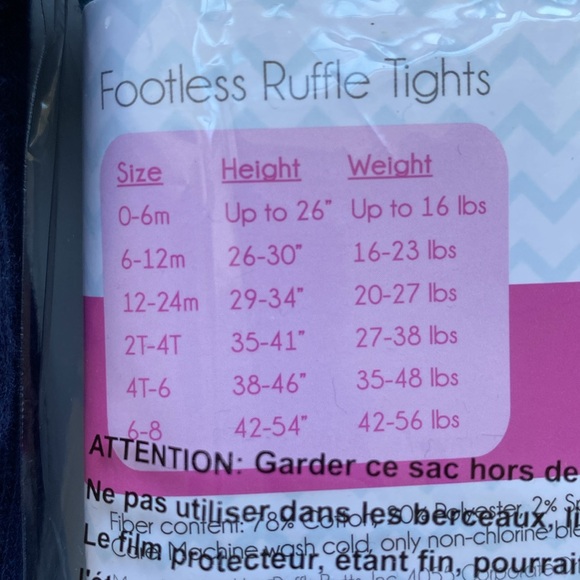 Footless Ruffle Tights - Picture 3 of 3